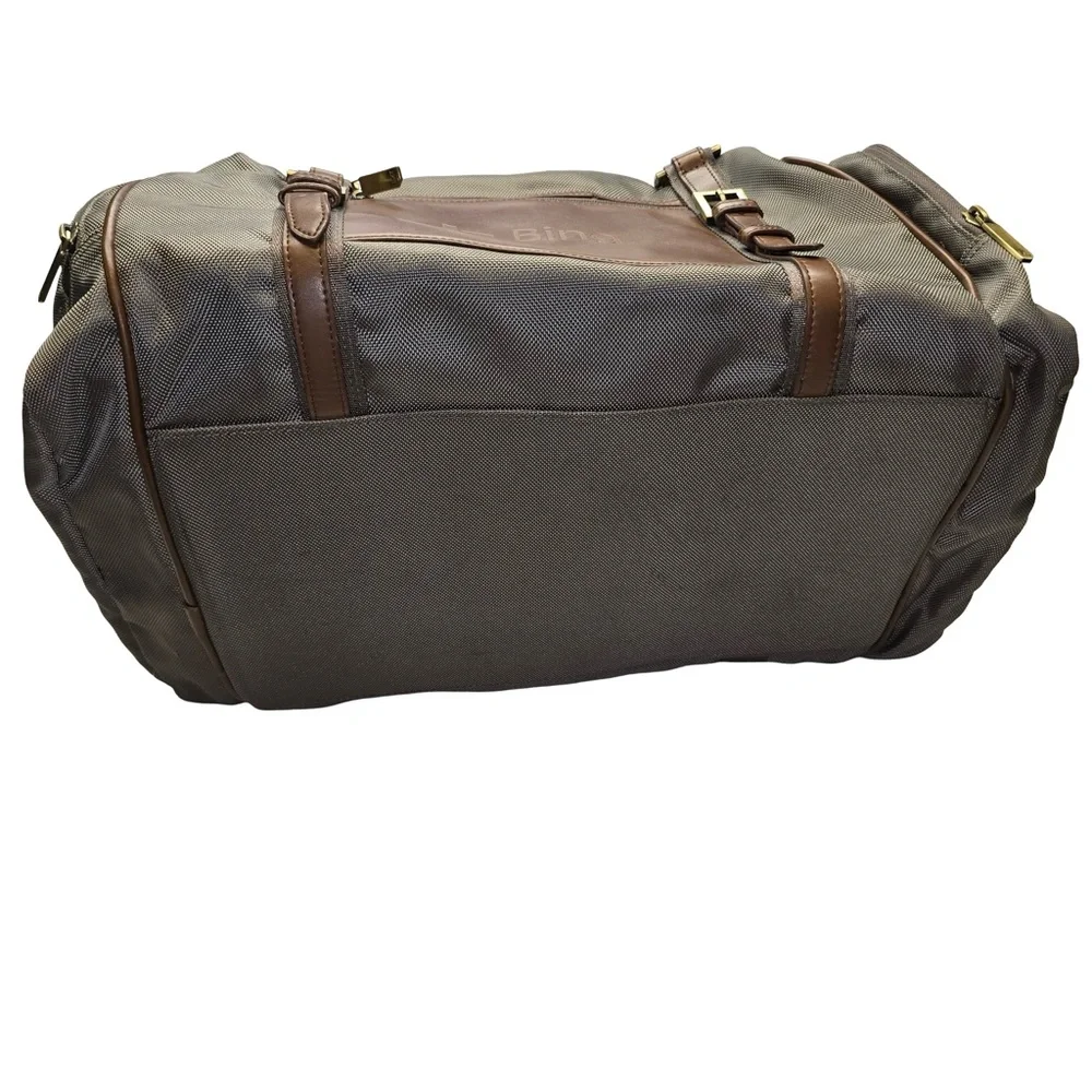 Cutter & Buck Bainbridge Traveler‎ Leather Handle Duffel Bag 20” Green